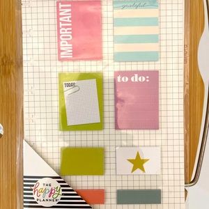 NEW The Happy Planner 10 Post It Note Pads - bullet journal, planning, crafting